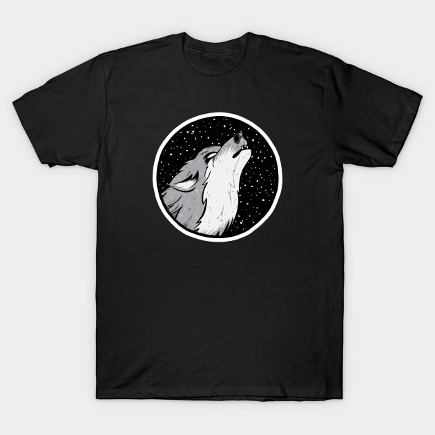 Howling T-Shirt by Baddest Shirt Co.
